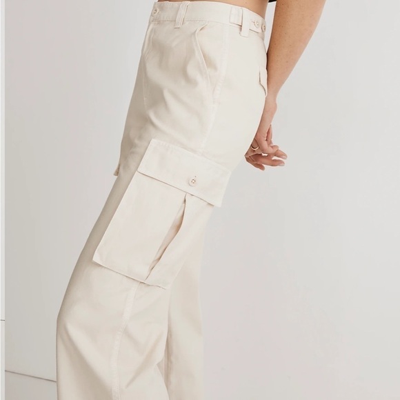Madewell Garment-Dyed Low-Slung Straight Cargo Pants vintage linen - Picture 4 of 7